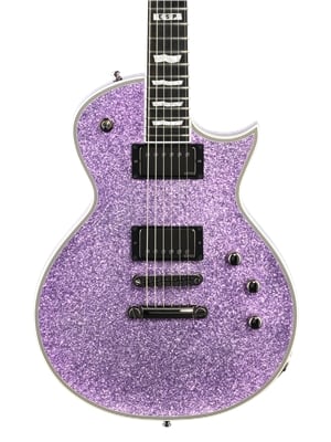 ESP E-II Eclipse DB Electric Guitar with Case Purple Sparkle